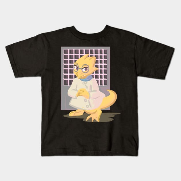 dr alphys Kids T-Shirt by inkpocket